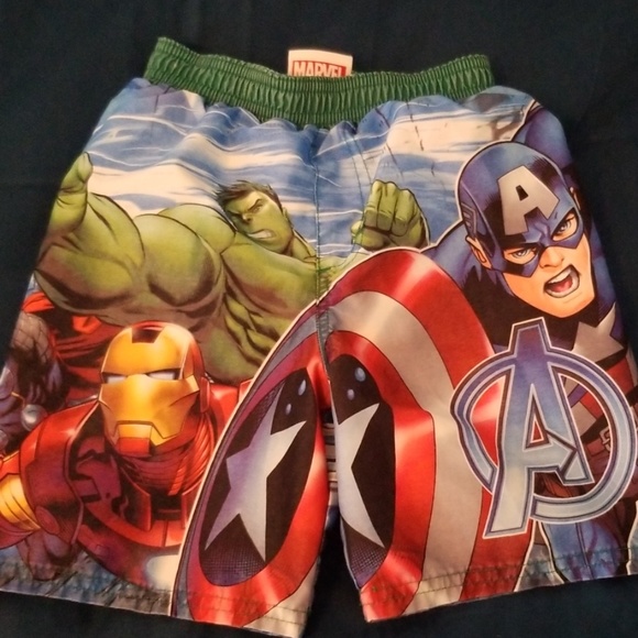 boys avengers swim trunks